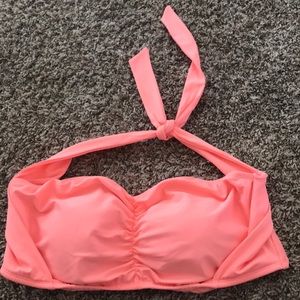 Forever 21 Halter corral pink bikini top